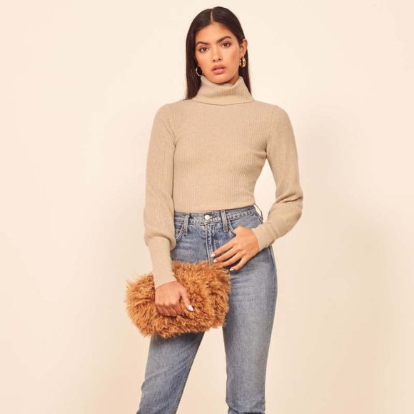 Reformation Victoria Turtleneck Sweater 